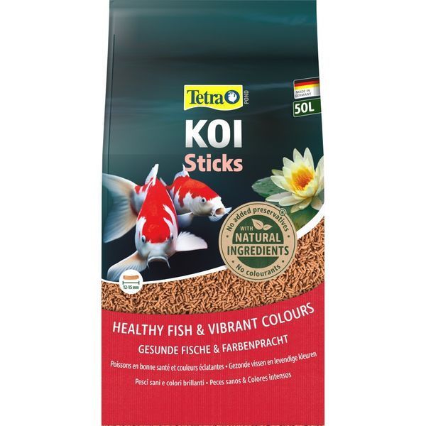 Корм Tetra Pond KOI Sticks для риб коропів кої гранули 50 л 241626 фото